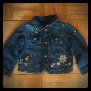 Hip and adorable baby GAP denim jean jacket, 18m